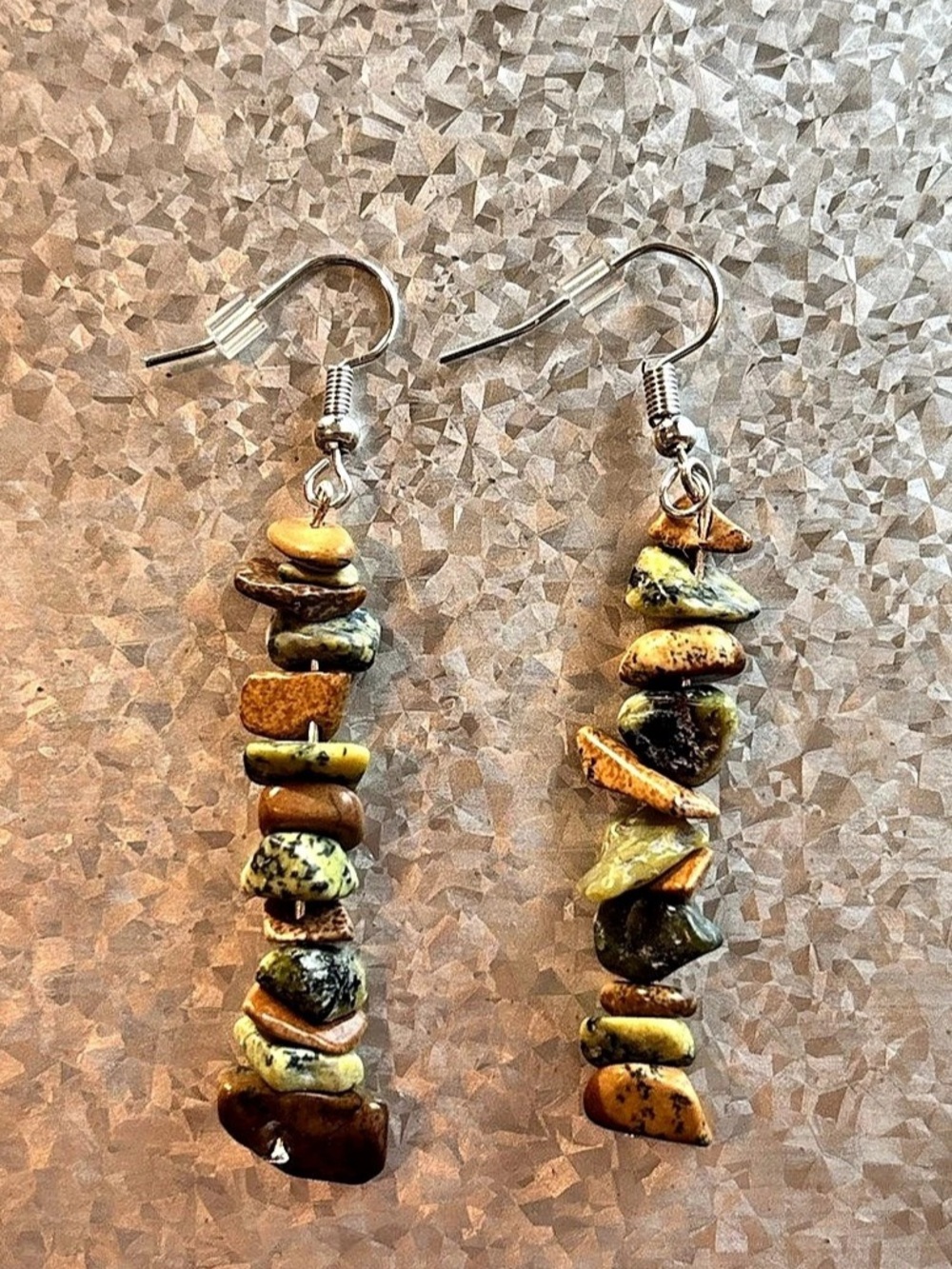 Multicolor Handmade Gemstone Dangle Earrings